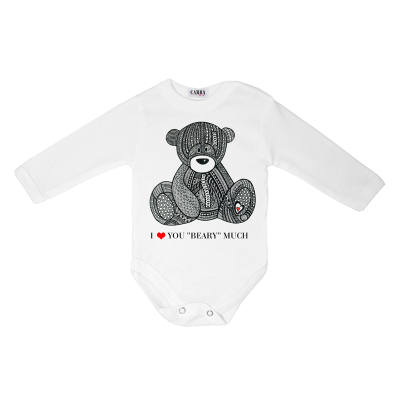 Carra I Love You ''Beary'' Much бебешко боди